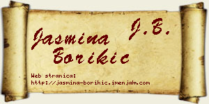 Jasmina Borikić vizit kartica
